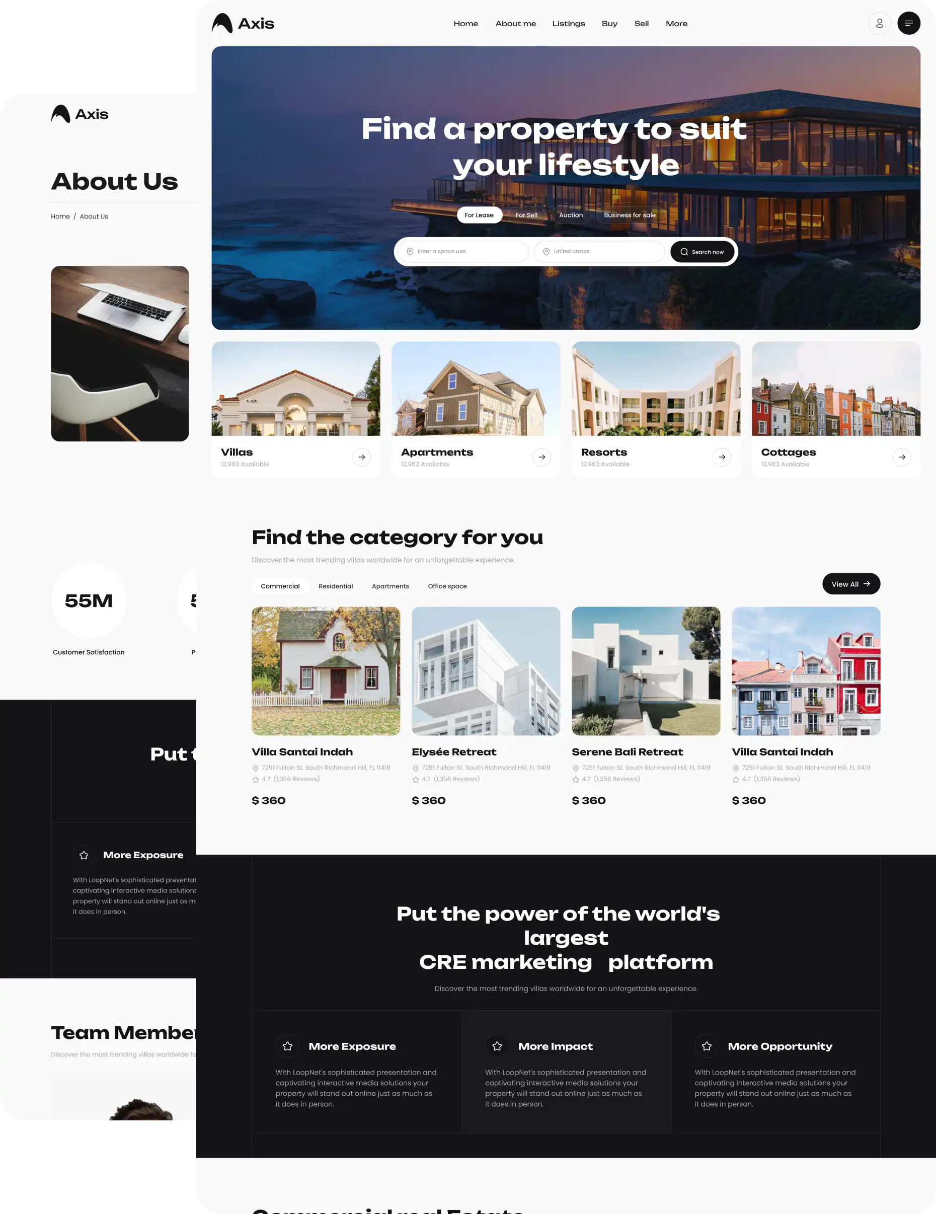 Axis – Real Estate WordPress Theme for Property Listings (Gutenberg Blocks)