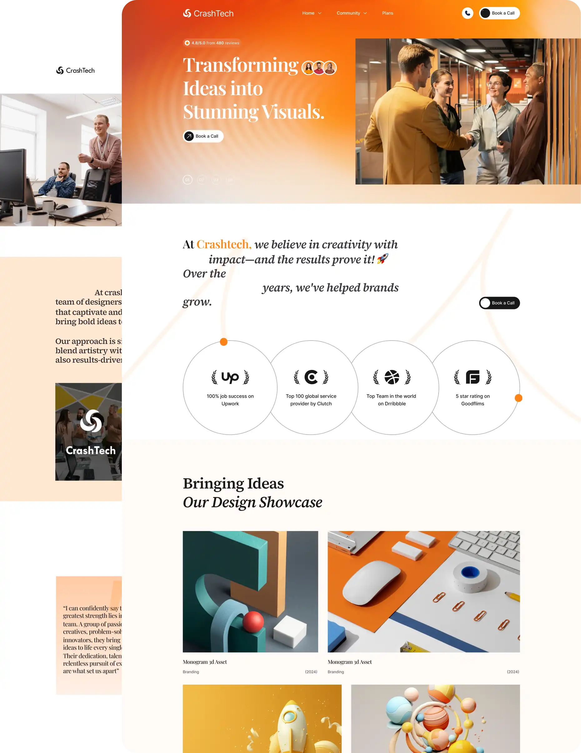 CrashTech – Modern Tech Startup WordPress Template