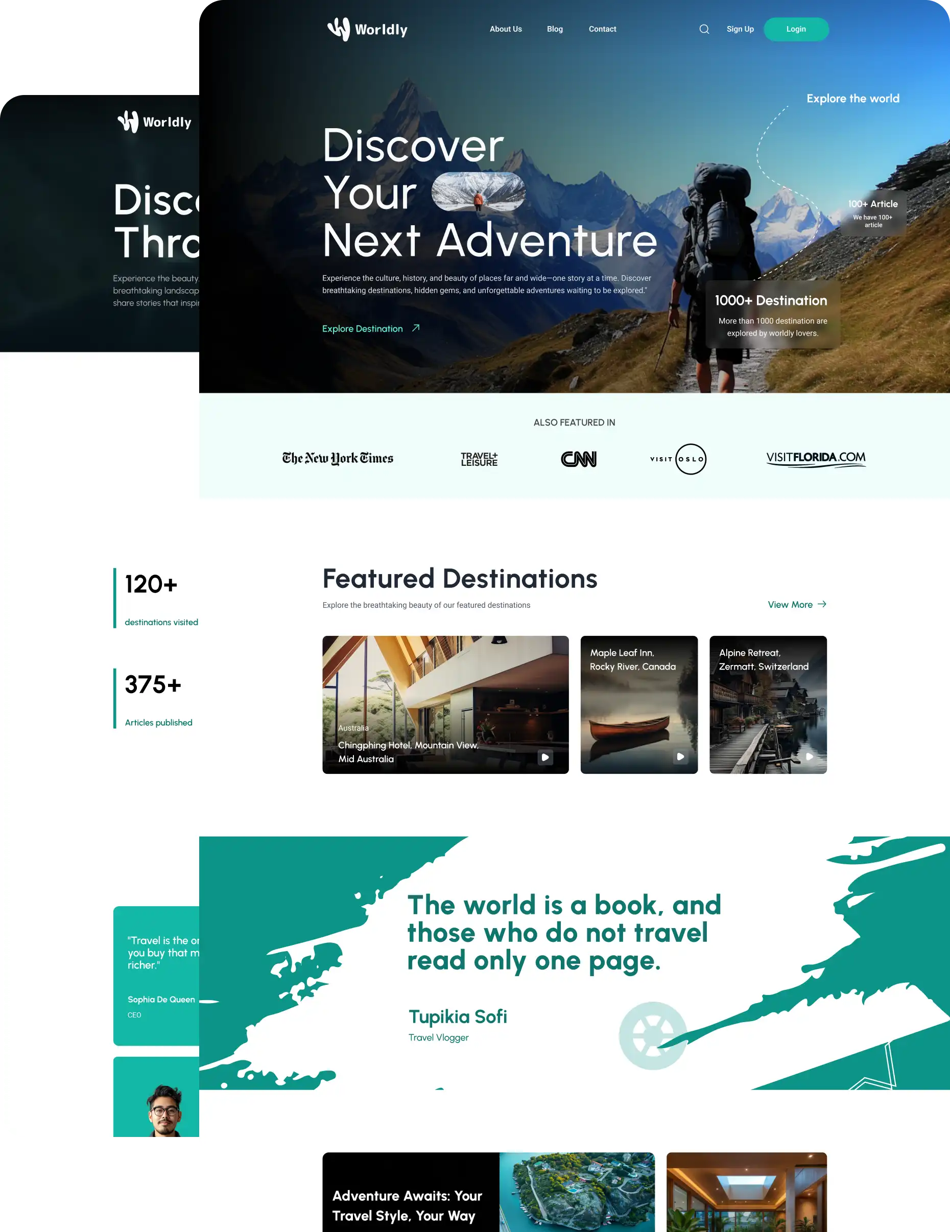 Wordly – Lifestyle & Travel Blog WordPress Template